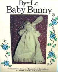 8'' COLLECTIBLE BYE-LO BABY BUNNY DOLL, GOWN, CAP PATTERN